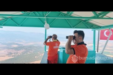 Gaziantep'te orman yangınlarına karşı görevliler gözetleme yapıyor!