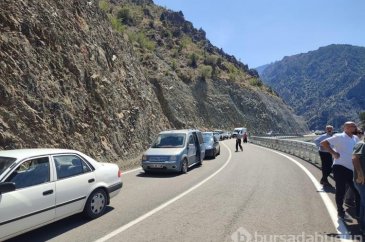 Artvin'de heyelan meydana geldi