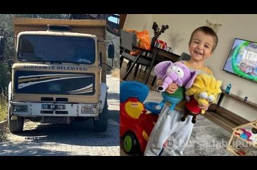 Kamyon tekerinden fırlayan taş küçük çocuğun ölümüne sebep oldu