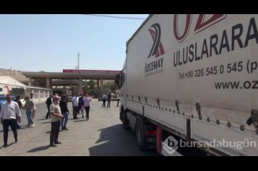 14 yıl aradan sonra Şam'a TIR'la yapılan ilk ihracat
