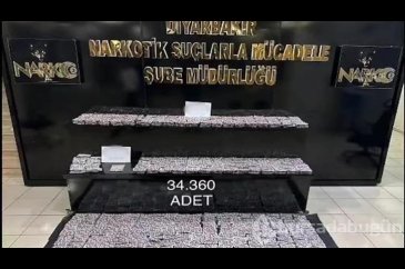 Diyarbakır'da 34 bin uyuşturucu hap ile 2 kilo kokain ele geçirildi