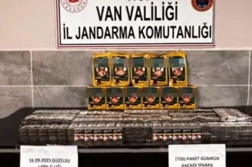 Van'da 720 paket kaçak sigara ele geçirildi