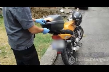 Samsun'da şüpheli motosikletten uyuşturucu çıktı