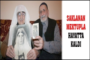 SAKLANAN MEKTUPLA HAYATTA KALDI