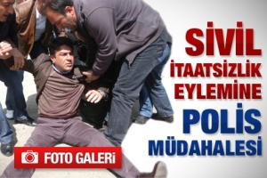 BDP'Lİ VEKİLLERİN EYLEMİNE POLİS MÜDAHALESİ