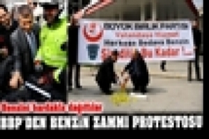 ZAMLARI BENZİN DAĞITARAK PROTESTO ETTİLER