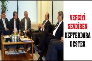 VERGİYİ SEVDİREN DEFTERDARA DESTEK