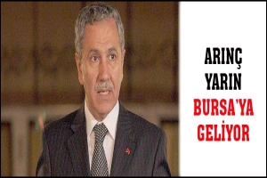ARINÇ YARIN BURSA'YA GELİYOR