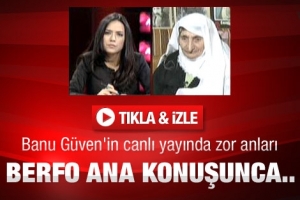 BERFO ANA CANLI YAYINDA KONUŞUNCA