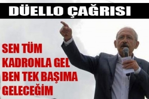 CHP'DEN DÜELLO ÇAĞIRISI