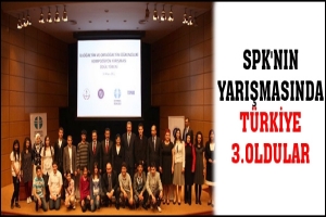SPK'NIN YARIŞMASINDA TÜRKİYE 3.OLDULAR