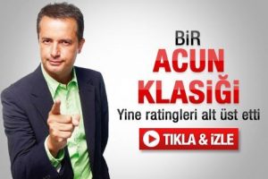 Acun yine reytingleri alt üst etti
