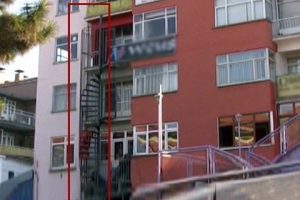 Tokat'ta yangın merdiveni skandalı