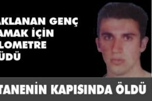 1 km yürüdü ama hayata tutunamadı