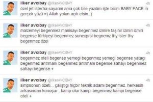 Takım arkadaşının arkasınadn fena salladı