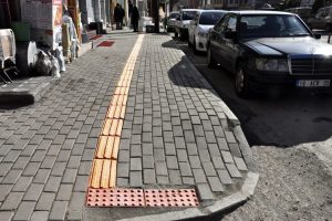 Kestel'de kaldırımlar artık engelsiz
