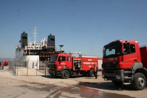 Mudanya'da gemi yangını