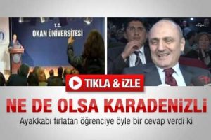 Ayakkabı fırlatılan Bakan'dan esprili yorum