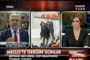 Metiner Meclis'teki yumruklaşmayı anlattı