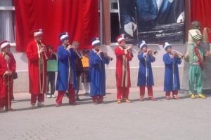 Çocuk mehter takımına yoğun ilgi