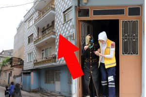 Örümcek kadın koca dayağından böyle kaçtı!