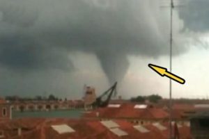 Kasırga dehşetinin görüntüleri