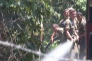 GATA'da yangın paniği