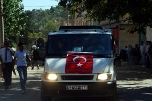 Şehit son kez baba evinde