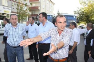 Halk otobüsü şoförlerinden eylem