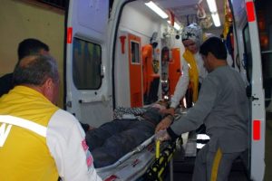 Minibüsle bisiklet çarpıştı: 1 yaralı