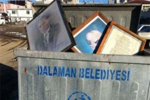 Çöpe attılar!