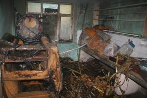 Apartman deposunda yangın