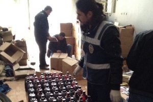 Orjinal etiketli sahte içki imalatı