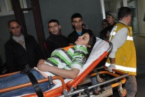 Sokak köpeklerinin saldırısına uğradı