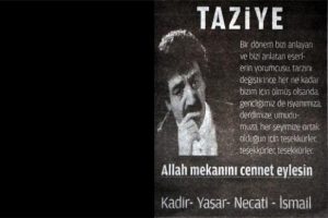 Müslüm Gürses'e ilginç taziye
