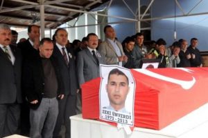Kazada ölen polis memuruna son görev