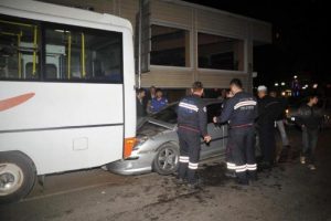 Aşırı hızla gelen kaza
