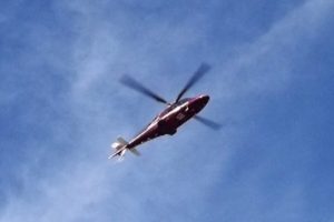 2 yaşındaki bebeği ambulans helikopter kurtardı