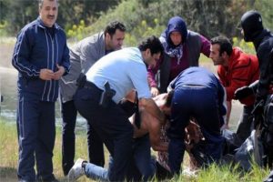 Kanala düşen ayakkabısı sonu oldu