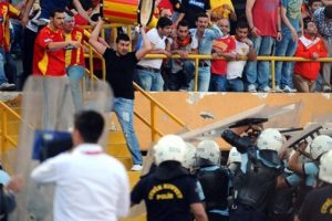Göztepe maçında olaylar çıktı