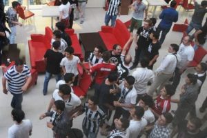Beşiktaş maçında arbede