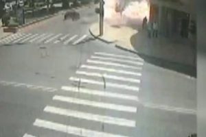 İntihar bombacısının patlama anı