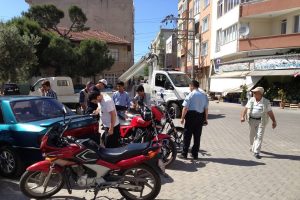Motosiklet sürücülerine ceza yağdı