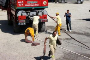 Orman işçileri yarıştı