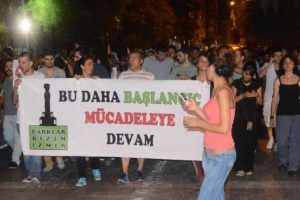 İzmir'den Taksim'e destek