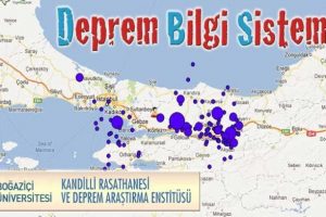 Deprem Bilgi Sistemi ile rasathane cebinizde