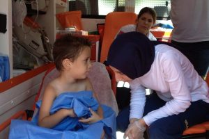 Bursa'da havuzda ölümden döndü
