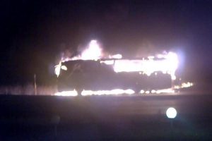 Bursa'da yolcu otobüsü yanınca 36 kişi ölümden döndü