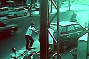 Silahla vurulma anı kamerada