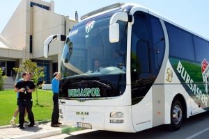 Bursaspor Antalya'ya gitti